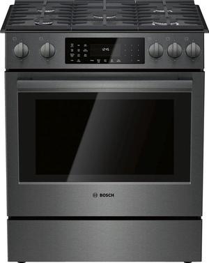 Bosch HGI8046UC 800 Series 30 Inch Slide-in Gas Range with 5 Sealed Burners, 4.8 cu. ft. Total Oven Capacity