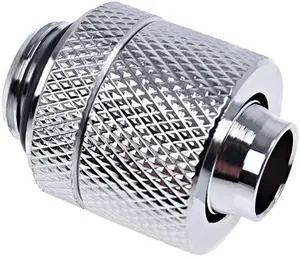 Alphacool Eiszapfen G1/4" to 10mm ID, 13mm OD Compression Fitting for Soft Tubing, Chrome Alphacool Eiszapfen G1/4" to 10mm ID, 13mm OD Compression Fitting for Soft Tubing, Chrome