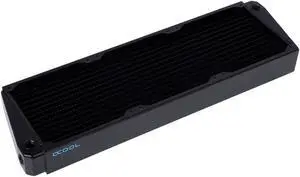 Alphacool NexXxos XT45 Full Copper X-Flow Radiator 420, 140mm x 3, Triple Fan, Black Alphacool NexXxos XT45 Full Copper X-Flow Radiator 420, 140mm x 3, Triple Fan, Black