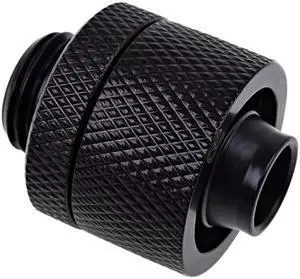 Alphacool Eiszapfen G1/4" to 10mm ID, 16mm OD Compression Fitting for Soft Tubing, Deep Black Alphacool Eiszapfen G1/4" to 10mm ID, 16mm OD Compression Fitting for Soft Tubing, Deep Black