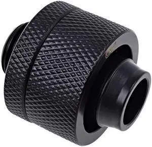 Alphacool Eiszapfen G1/4" to 13mm ID, 19mm OD Compression Fitting for Soft Tubing, Deep Black Alphacool Eiszapfen G1/4" to 13mm ID, 19mm OD Compression Fitting for Soft Tubing, Deep Black