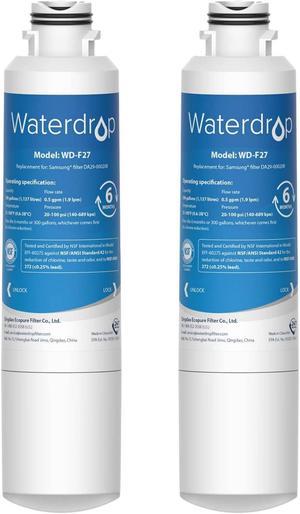 4 Pack Waterdrop DA29-00020B Replacement for Samsung DA29-00020B,  HAF-CIN/EXP, 46-9101 Refrigerator Water Filter, Package may vary 