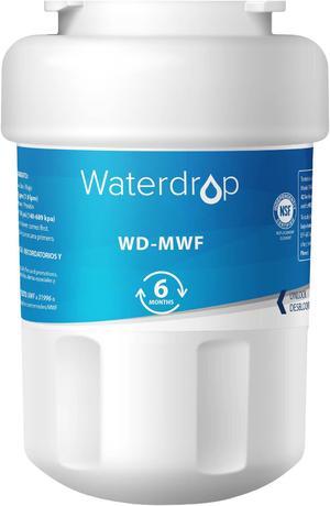 Waterdrop MWF Replacement for GE® MWF SmartWater, MWFA, MWFP, GWF, GWFA, Kenmore 9991,46-9991, 469991 Refrigerator Water Filter, Package may vary