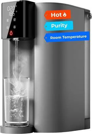 Waterdrop CoreRO Reverse Osmosis System, 6 Stage, Hot & Ambient Countertop RO Water Filter, No Installation Required, 3:1 Pure to Drain, WD-C1H