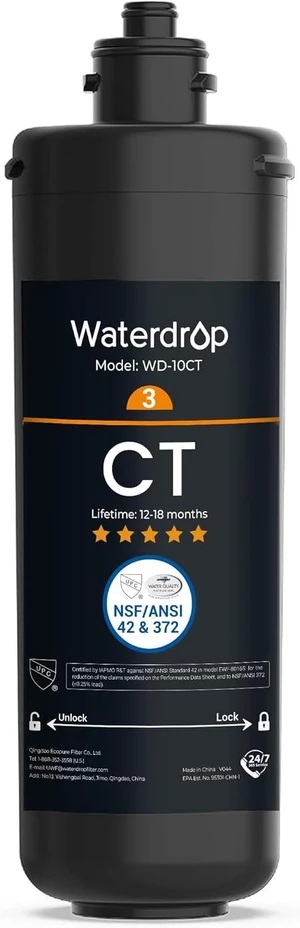 Waterdrop WD-10CT Under Sink Water Filter, Replacement for Waterdrop TSA & TSB 3-stage Under Sink Water Filter System Waterdrop WD-10CT Under Sink Water Filter, Replacement for Waterdrop TSA & TSB 3-stage Under Sink Water Filter System
