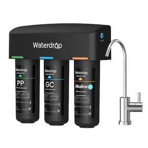 Waterdrop TSB-ALK 8 Layer High Capacity Slightly Alkaline Under Sink Water Filter, Reduces PFAS, PFOA/PFOS, Fluoride, Chlorine, Bad Taste & Odor, with Dedicated Faucet, Under Sink Water Filter Waterdrop TSB-ALK 8 Layer High Capacity Slightly Alkaline Under Sink Water Filter, Reduces PFAS, PFOA/PFOS, Fluoride, Chlorine, Bad Taste & Odor, with Dedicated Faucet, Under Sink Water Filter