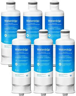 Waterdrop WD-F45 Replacement for Samsung® DA97-17376B, HAF-QIN/EXP, DA97-08006C, RF28R7201SR, RF28R7351SG, WD-F45, Refrigerator Water Filter, 6 Filters Waterdrop WD-F45 Replacement for Samsung® DA97-17376B, HAF-QIN/EXP, DA97-08006C, RF28R7201SR, RF28R7351SG, WD-F45, Refrigerator Water Filter, 6 Filters