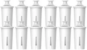 AQUA CREST CF06A Replacement for Brita® Filter, Brita® Water Pitchers and Dispensers, Classic OB03, Mavea® 107007, and More, NSF Certified Pitcher Water Filter, 12 Pack AQUA CREST CF06A Replacement for Brita® Filter, Brita® Water Pitchers and Dispensers, Classic OB03, Mavea® 107007, and More, NSF Certified Pitcher Water Filter, 12 Pack