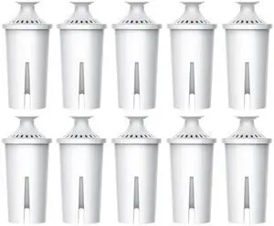 AQUA CREST CF06A Replacement for Brita® Filter, Brita® Water Pitchers and Dispensers, Classic OB03, Mavea® 107007, and More, NSF Certified Pitcher Water Filter, 10 Pack AQUA CREST CF06A Replacement for Brita® Filter, Brita® Water Pitchers and Dispensers, Classic OB03, Mavea® 107007, and More, NSF Certified Pitcher Water Filter, 10 Pack