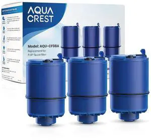 AQUA CREST Faucet Filter Replacement for All PUR®Plus Water Filter Replacement, PUR® Filter Replacement RF-9999®, NSF 42 Certified, 9-Month, 900-Gallon, 3 Pack AQUA CREST Faucet Filter Replacement for All PUR®Plus Water Filter Replacement, PUR® Filter Replacement RF-9999®, NSF 42 Certified, 9-Month, 900-Gallon, 3 Pack