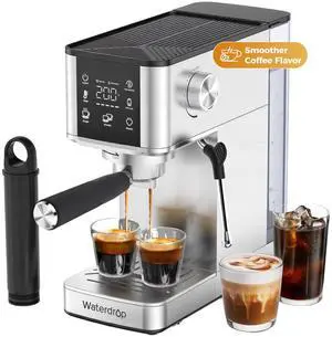 Waterdrop MC-02M Semi-Automatic Espresso Machine, 20 Bar Pressure with 40oz Water Tank, Magnesium Enhanced Water for Smoother Flavor Waterdrop MC-02M Semi-Automatic Espresso Machine, 20 Bar Pressure with 40oz Water Tank, Magnesium Enhanced Water for Smoother Flavor