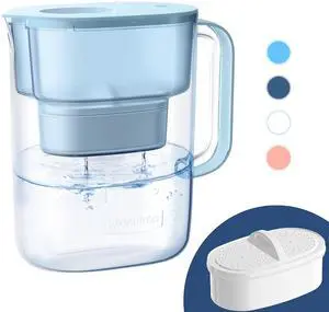 Waterdrop PT-07B Water Filter Pitcher, 10-Cup, NSF Certified, Blue, 200-Gallon Long-Life Filter, Improves Coffee & Tea Taste, Reduces PFOA/PFOS and Chlorine, 5X Longer Filter Life Waterdrop PT-07B Water Filter Pitcher, 10-Cup, NSF Certified, Blue, 200-Gallon Long-Life Filter, Improves Coffee & Tea Taste, Reduces PFOA/PFOS and Chlorine, 5X Longer Filter Life