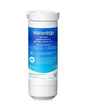 Waterdrop XWFE® Water Filter, Replacement for GE® XWFE®, Built-in Chip Waterdrop XWFE® Water Filter, Replacement for GE® XWFE®, Built-in Chip