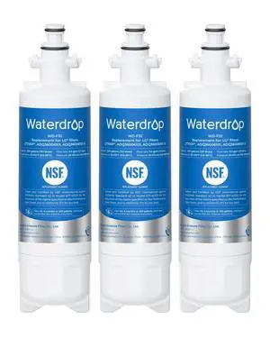 Waterdrop ADQ36006101 Water Filter, Replacement for LG® LT700P®, 3 Pack, Replacement for Kenmore® 9690, 469690, ADQ36006102, LFXS30766S Waterdrop ADQ36006101 Water Filter, Replacement for LG® LT700P®, 3 Pack, Replacement for Kenmore® 9690, 469690, ADQ36006102, LFXS30766S