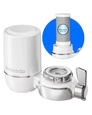 Waterdrop FC-01 Water Filter for Sink Faucet, 320 Gallons, Reduces Chlorine, NSF Certified Tap Water Filter for Kitchen Sink, Lead-Free Material, Easy Installation, 1 Filter Waterdrop FC-01 Water Filter for Sink Faucet, 320 Gallons, Reduces Chlorine, NSF Certified Tap Water Filter for Kitchen Sink, Lead-Free Material, Easy Installation, 1 Filter