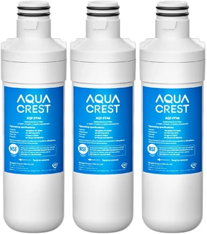 AQUA CREST LT1000PC ADQ747935 MDJ64844601 Refrigerator Water Filter, 3 Pack AQUA CREST LT1000PC ADQ747935 MDJ64844601 Refrigerator Water Filter, 3 Pack