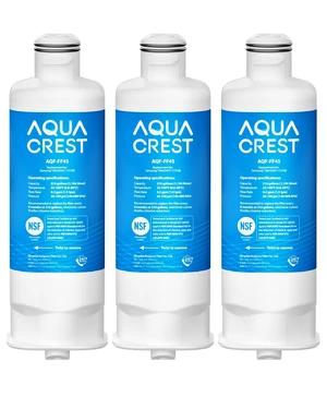 AQUA CREST AQF-FF45 Refrigerator Water Filter, 3 Pack, Replacement for Samsung® DA97-17376B, DA97-08006C, HAF-QIN/EXP, RS27T5200SR, RF28T5001SR, RF24R7201SR, RF28R6201SR AQUA CREST AQF-FF45 Refrigerator Water Filter, 3 Pack, Replacement for Samsung® DA97-17376B, DA97-08006C, HAF-QIN/EXP, RS27T5200SR, RF28T5001SR, RF24R7201SR, RF28R6201SR