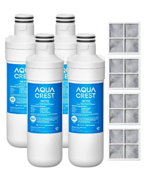 AQUA CREST LT1000PC Refrigerator Water Filter and Air Filter, 4 Combo, Replacement for LG® ADQ747935, LT1000P®/PC/PCS, LMXS28626S, LFXS26973S, MDJ64844601, ADQ74793501, ADQ74793502 and LT120F® AQUA CREST LT1000PC Refrigerator Water Filter and Air Filter, 4 Combo, Replacement for LG® ADQ747935, LT1000P®/PC/PCS, LMXS28626S, LFXS26973S, MDJ64844601, ADQ74793501, ADQ74793502 and LT120F®