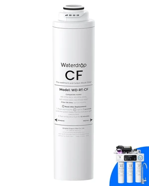 Waterdrop RT-CF Filter, Replacement for All T3 & T4 Series RO System,6-Month Lifetime, Replacement for Waterdrop T3-T & T3-C & T3-M & T4-A Reverse Osmosis System Waterdrop RT-CF Filter, Replacement for All T3 & T4 Series RO System,6-Month Lifetime, Replacement for Waterdrop T3-T & T3-C & T3-M & T4-A Reverse Osmosis System