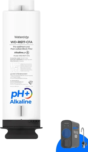 Waterdrop G5P700A-CF Filter, Replacement for Waterdrop G5P700A RO System, Alkaline Mineral Filter, 6-Month Lifetime, Easy Filter Replacement, Long lifespan, Under-Sink RO Filter Waterdrop G5P700A-CF Filter, Replacement for Waterdrop G5P700A RO System, Alkaline Mineral Filter, 6-Month Lifetime, Easy Filter Replacement, Long lifespan, Under-Sink RO Filter