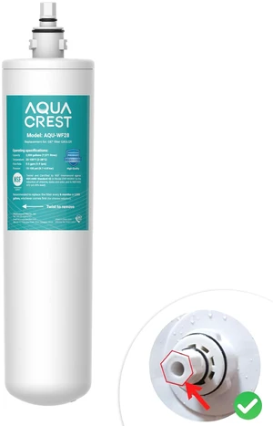 AQUA CREST FQK1R, GXULQR Water Filter Replacement for GE FQK1R, GXULQR,Compatible with GE GXK140TNN and GXULQK systems, Reduces Lead, Chlorine, NSF/ANSI 42 372, 2000 Gallons AQUA CREST FQK1R, GXULQR Water Filter Replacement for GE FQK1R, GXULQR,Compatible with GE GXK140TNN and GXULQK systems, Reduces Lead, Chlorine, NSF/ANSI 42 372, 2000 Gallons