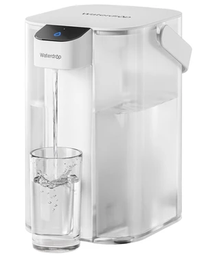Waterdrop ED01W Electric Water Filter Pitcher, NSF/ANSI 42&53&401&372,White, 200-Gallon Long-Life, Reduce 99.6% of Lead and 45+ Impurities, 15-Cup, Rechargeable Instant Dispenser, Does not Lower TDS Waterdrop ED01W Electric Water Filter Pitcher, NSF/ANSI 42&53&401&372,White, 200-Gallon Long-Life, Reduce 99.6% of Lead and 45+ Impurities, 15-Cup, Rechargeable Instant Dispenser, Does not Lower TDS