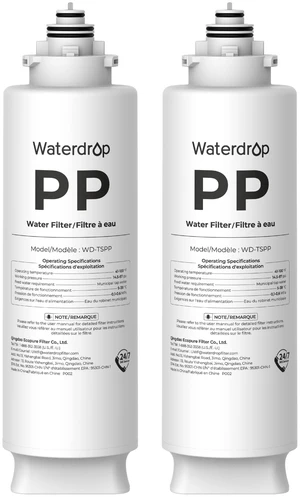 Waterdrop TSPP Water Filter Replacement for Waterdrop TSU & TSU-WB, 2 Pack Waterdrop TSPP Water Filter Replacement for Waterdrop TSU & TSU-WB, 2 Pack