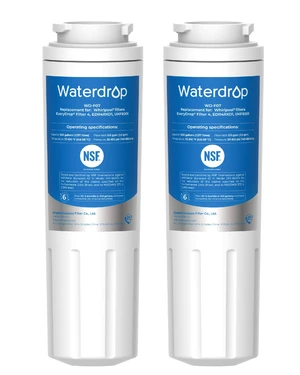 Waterdrop EDR4RXD1 Water Filter Replacement for EveryDrop® Filter 4, 2 Pack,Replacement for Whirlpool® UKF8001, 4396395, Maytag® UKF8001AXX-200, UKF8001AXX-750, Kenmore® 46-9006, Refrigerator Filter Waterdrop EDR4RXD1 Water Filter Replacement for EveryDrop® Filter 4, 2 Pack,Replacement for Whirlpool® UKF8001, 4396395, Maytag® UKF8001AXX-200, UKF8001AXX-750, Kenmore® 46-9006, Refrigerator Filter