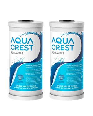 AQUA CREST FXHTC Sediment and Carbon Water Filter for GE® FXHTC, 5 Micron,Replacement for GXWH40L, GXWH35F, GNWH38S, Culligan® RFC-BBSA, WRC25HD, PP10BB-CC, Pentek RFC-BB, 10" x 4.5", 2 Pack AQUA CREST FXHTC Sediment and Carbon Water Filter for GE® FXHTC, 5 Micron,Replacement for GXWH40L, GXWH35F, GNWH38S, Culligan® RFC-BBSA, WRC25HD, PP10BB-CC, Pentek RFC-BB, 10" x 4.5", 2 Pack