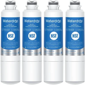 Waterdrop Water Filter, Replacement for Samsung® HAF-CIN/EXP, 4 Pack,DA29-00020B, DA97-08006A, 46-9101, HDX FMS-2, RF263BEAESR, Reduce Chlorine, bad Taste and Odor, Refrigerator Water Filter Waterdrop Water Filter, Replacement for Samsung® HAF-CIN/EXP, 4 Pack,DA29-00020B, DA97-08006A, 46-9101, HDX FMS-2, RF263BEAESR, Reduce Chlorine, bad Taste and Odor, Refrigerator Water Filter
