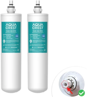 AQUA CREST FQK1R, GXULQR Water Filter Replacement for GE FQK1R, 2 Pack, Compatible with GE GXULQR, GXK140TNN and GXULQK systems, Reduces Lead, Chlorine, NSF/ANSI 42 372, 2000 Gallons AQUA CREST FQK1R, GXULQR Water Filter Replacement for GE FQK1R, 2 Pack, Compatible with GE GXULQR, GXK140TNN and GXULQK systems, Reduces Lead, Chlorine, NSF/ANSI 42 372, 2000 Gallons