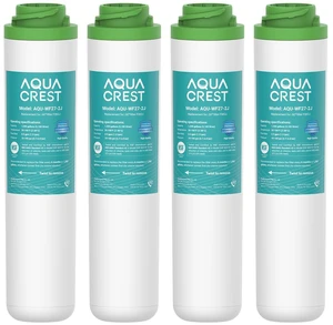 AQUA CREST FQK2J Water Filter Replacement for GE FQK2J, FQK1K, 4 Pack,Compatible with GE GXK255TBN, NSF/ANSI 42 372 Certified, 1350 Gallons Dual Flow Drinking Water Replacement Filters AQUA CREST FQK2J Water Filter Replacement for GE FQK2J, FQK1K, 4 Pack,Compatible with GE GXK255TBN, NSF/ANSI 42 372 Certified, 1350 Gallons Dual Flow Drinking Water Replacement Filters