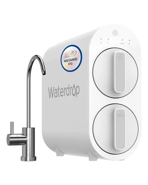 Waterdrop G2 Reverse Osmosis System, 400 GPD Tankless RO Water Filtration, 7 Stage RO Water Filtration, NSF/ANSI 372 Certified, Under-Sink Water Filtration System, TDS Reduction Waterdrop G2 Reverse Osmosis System, 400 GPD Tankless RO Water Filtration, 7 Stage RO Water Filtration, NSF/ANSI 372 Certified, Under-Sink Water Filtration System, TDS Reduction