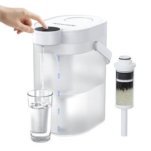 Waterdrop ED06W Electric Insant Water Filter Pitcher, 17-Cup, White,FreshTaste Rechargeable Pitcher, Countertop Purifier, Reduce Chlorine, Lead, Copper, Purify, Soften Water, Does not Lower TDS Waterdrop ED06W Electric Insant Water Filter Pitcher, 17-Cup, White,FreshTaste Rechargeable Pitcher, Countertop Purifier, Reduce Chlorine, Lead, Copper, Purify, Soften Water, Does not Lower TDS