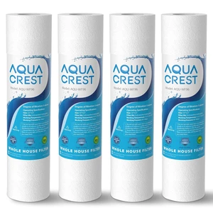 AQUA CREST AP110 Sediment Water Filter Cartridge for 3M® Aqua-Pure AP110,Whole House Water Filter Replacement for Culligan® P5, APEC, GE FXUSC, Whirlpool®, 5 Micron, 10" x 2.5", 6 Months, 4 Pack AQUA CREST AP110 Sediment Water Filter Cartridge for 3M® Aqua-Pure AP110,Whole House Water Filter Replacement for Culligan® P5, APEC, GE FXUSC, Whirlpool®, 5 Micron, 10" x 2.5", 6 Months, 4 Pack