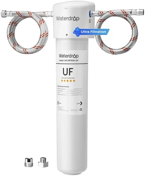 Waterdrop 15UAW-UF 0.01 m Ultra Filtration Under Sink Water Filter System, Reduces Lead, Chlorine, Bad Taste & Odor, Connects Directly to Your Faucet, White, 2 Years Waterdrop 15UAW-UF 0.01 m Ultra Filtration Under Sink Water Filter System, Reduces Lead, Chlorine, Bad Taste & Odor, Connects Directly to Your Faucet, White, 2 Years