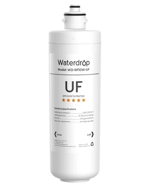 Waterdrop RF10W-UF Water Filter Replacement for Waterdrop 10UAW-UF/10UBW-UF,Reduces PFOA/PFOS, Lead, Chlorine, Bad Taste & Odor, 0.01 m Under Sink Water Filter, 1 Year, White Waterdrop RF10W-UF Water Filter Replacement for Waterdrop 10UAW-UF/10UBW-UF,Reduces PFOA/PFOS, Lead, Chlorine, Bad Taste & Odor, 0.01 m Under Sink Water Filter, 1 Year, White