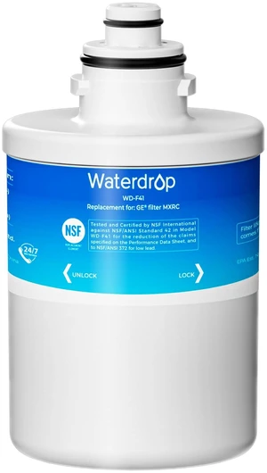 Waterdrop MXRC Refrigerator Water Filter, 1 Pack,Replacement for GE® MXRC, FXRC, FXRT, HXRC, 9905, 46-9905 & 1E1013 Refrigerator Water Filter Waterdrop MXRC Refrigerator Water Filter, 1 Pack,Replacement for GE® MXRC, FXRC, FXRT, HXRC, 9905, 46-9905 & 1E1013 Refrigerator Water Filter