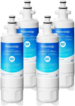 Waterdrop ADQ36006101 Replacement for LG® LT700P® Water Filter, 4 Pack, Standard, Replacement for Kenmore® 469690, 9690, FML-3, ADQ36006102, ADQ36006101-S Refrigerator Water Filter Waterdrop ADQ36006101 Replacement for LG® LT700P® Water Filter, 4 Pack, Standard, Replacement for Kenmore® 469690, 9690, FML-3, ADQ36006102, ADQ36006101-S Refrigerator Water Filter