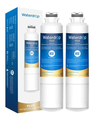 Waterdrop Plus WDP-F27 NSF 401 Certified Refrigerator Water Filter, 2 Pack,Reduce PFOA/PFOS, Replacement for Samsung DA29-00020B, HDX FMS-2, DA97-08006A, 46-9101, RF28HMEDBSR Refrigerator Water Filter Waterdrop Plus WDP-F27 NSF 401 Certified Refrigerator Water Filter, 2 Pack,Reduce PFOA/PFOS, Replacement for Samsung DA29-00020B, HDX FMS-2, DA97-08006A, 46-9101, RF28HMEDBSR Refrigerator Water Filter