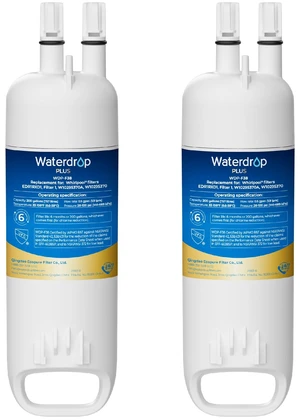 Waterdrop Plus EDR1RXD1 Water Filter, Replacement for W10295370A, 2 Pack,NSF401, Replacement for Everydrop® Filter 1, EDR1RXD1B, P8RFWB2L, P4RFWB, 46-9081, 46-9930, WDP-F38 Refrigerator Water Filter Waterdrop Plus EDR1RXD1 Water Filter, Replacement for W10295370A, 2 Pack,NSF401, Replacement for Everydrop® Filter 1, EDR1RXD1B, P8RFWB2L, P4RFWB, 46-9081, 46-9930, WDP-F38 Refrigerator Water Filter