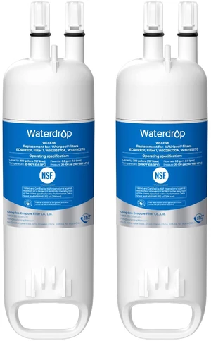 Waterdrop EDR1RXD1 Water Filter, Replacement for W10295370A, 2 Pack, Replacement for Everydrop® Filter 1, EDR1RXD1B, P8RFWB2L, P4RFWB, WD-F38, Kenmore® 46-9081, 46-9930 Refrigerator Water Filter Waterdrop EDR1RXD1 Water Filter, Replacement for W10295370A, 2 Pack, Replacement for Everydrop® Filter 1, EDR1RXD1B, P8RFWB2L, P4RFWB, WD-F38, Kenmore® 46-9081, 46-9930 Refrigerator Water Filter