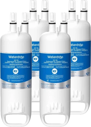 Waterdrop EDR1RXD1 Water Filter, Replacement for W10295370A, 4 Pack
Replacement for Everydrop® Filter 1, EDR1RXD1B, P8RFWB2L, P4RFWB, WD-F38, Kenmore® 46-9081, 46-9930 Refrigerator Water Filter Waterdrop EDR1RXD1 Water Filter, Replacement for W10295370A, 4 Pack
Replacement for Everydrop® Filter 1, EDR1RXD1B, P8RFWB2L, P4RFWB, WD-F38, Kenmore® 46-9081, 46-9930 Refrigerator Water Filter