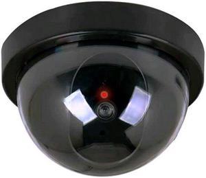 Wireless Surveillance System Realistic Look with Flashing red LED Light for Home or Business Fakes Security Camera Outdoors Fake Camera Dummy Dome Security Camera Pack of 4 