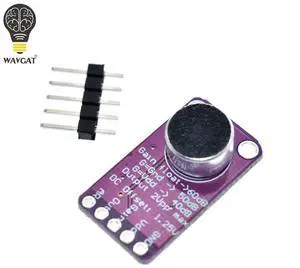 MAX9814 Microphone AGC Amplifier Board Module Auto Gain Control for Arduino Programmable Attack and Release Ratio Low THD
