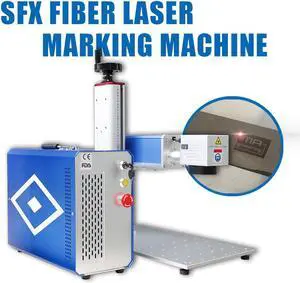 Fiber Laser Marking Machine JPT MOPA 60W Deep Marking 110*110mm Lens with Rotary Axis 100mm for Metal Rings Acrylic Board High Speed