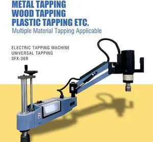 US Stock Arm 360° Universal Tapping Machine Electric Tapper SFX-M36R M6-M36 1200W High Quality