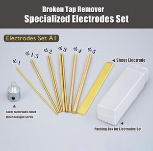 Broken Tap Remover Specialized Electrodes Set Brass Rod For Portable EDM Machine EDM-8C