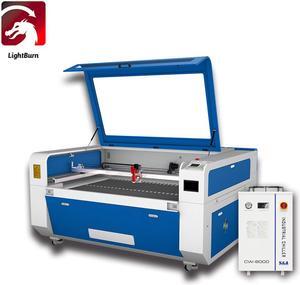 CO2 Laser Cutter and Engraver Machine 130W Belt Workbench 1300*900mm Water Chiller for non-metal Wood Leather