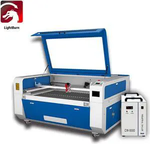 150W CO2 Laser Cutting and Engraving Machine RECI W6 RUIDA System Workbench 1300*900mm Water Chiller Red-Dot Pointer
